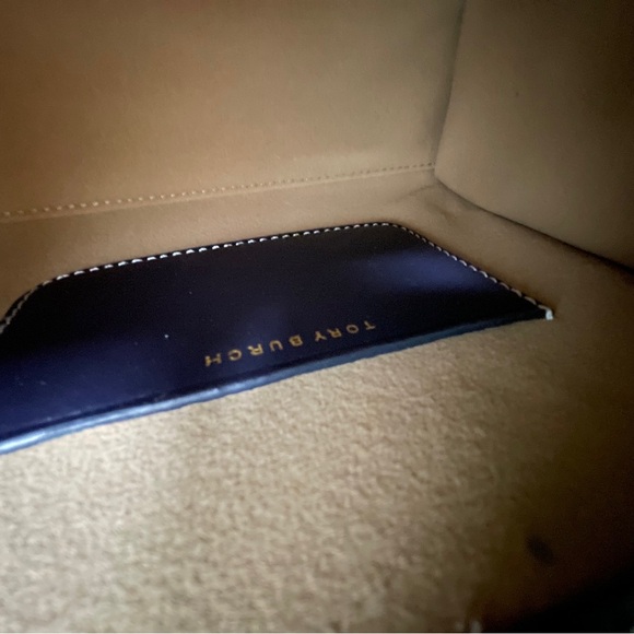 🆕 👒Mini T Monogram Tote Navy 🌻Tory Burch - Picture 9 of 10